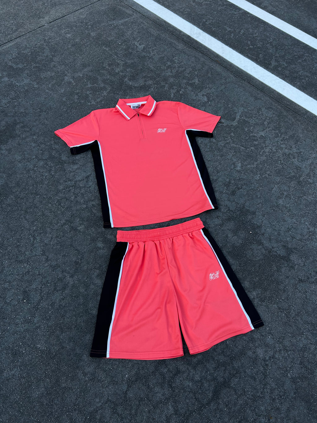 Polo set coral
