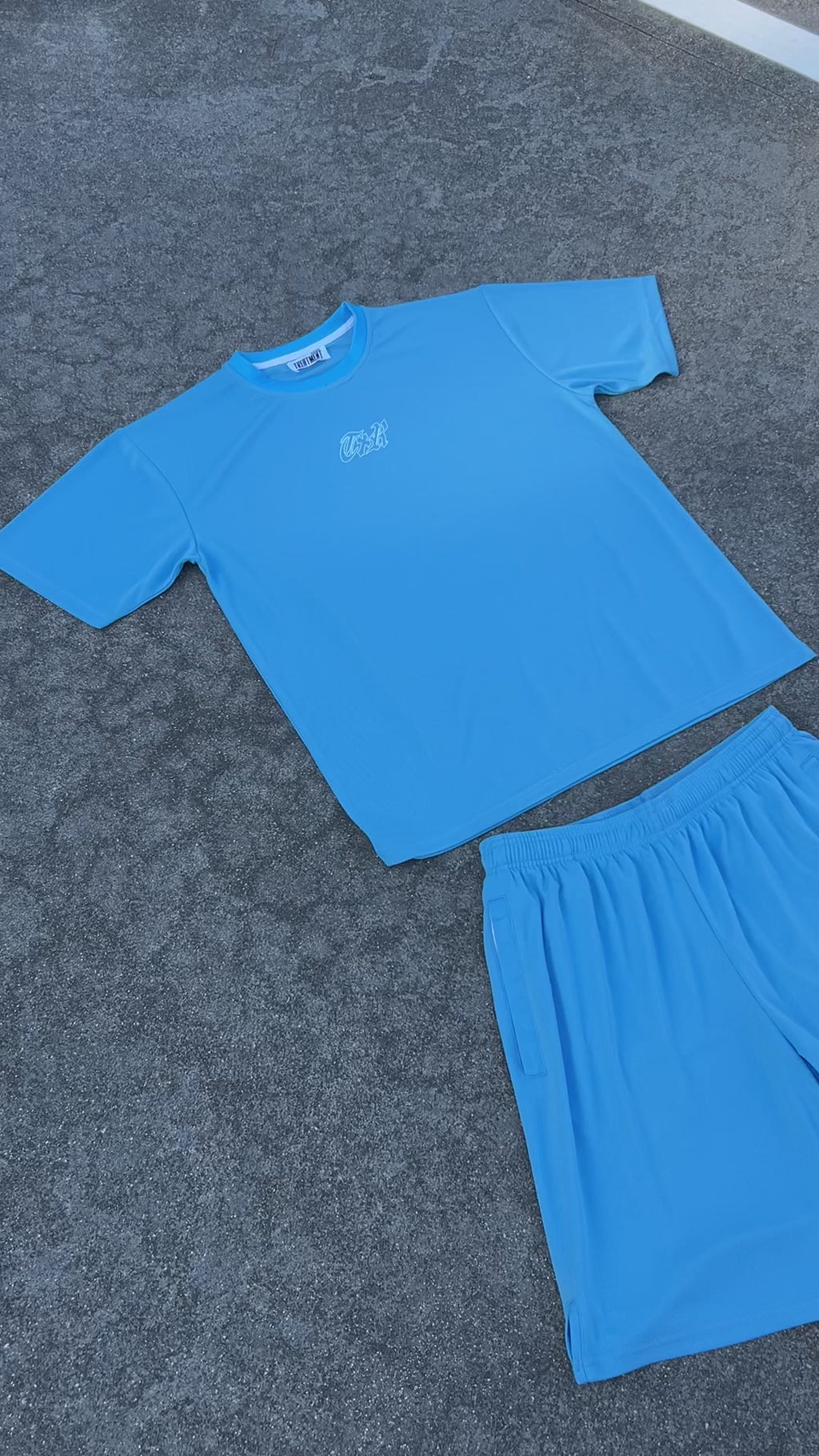 Mesh set azul