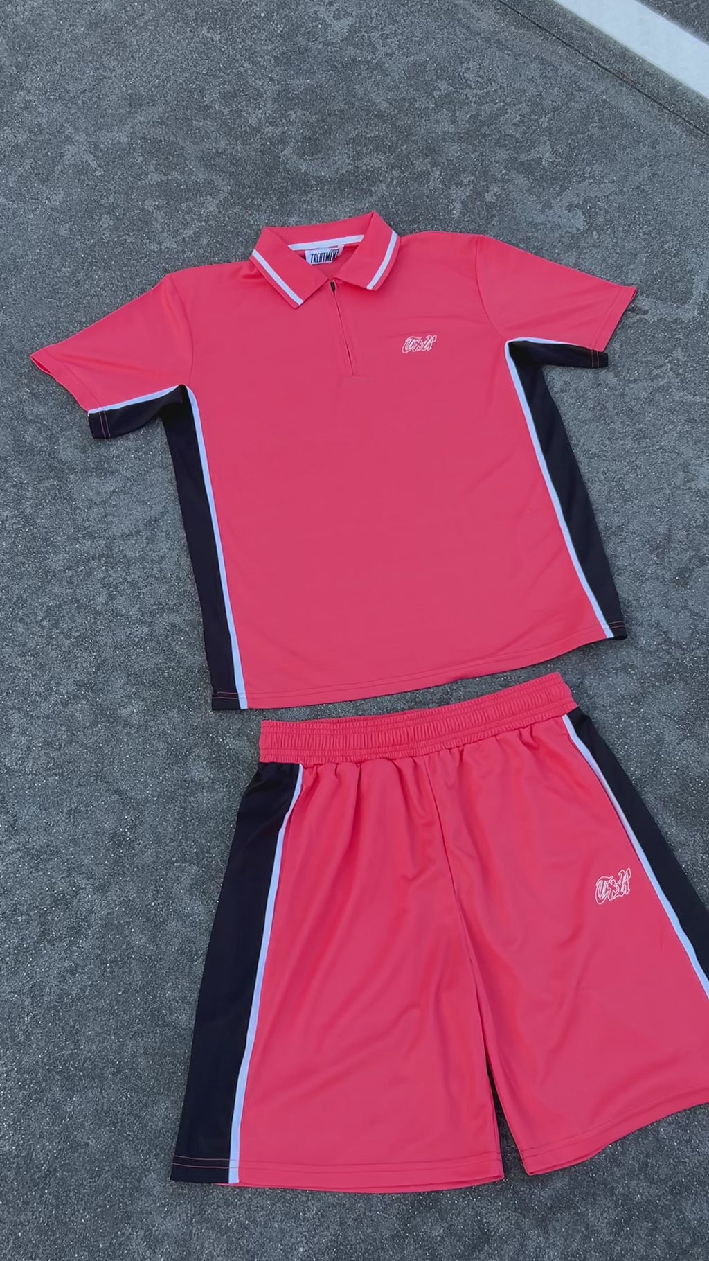 Polo set coral
